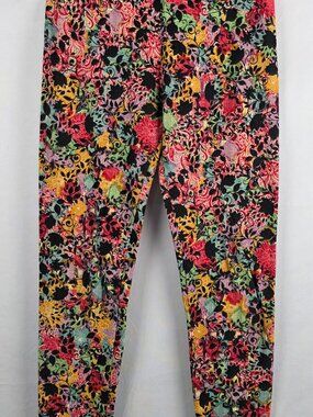 LulaRoe Leggings, Multicolor Flower Pattern
